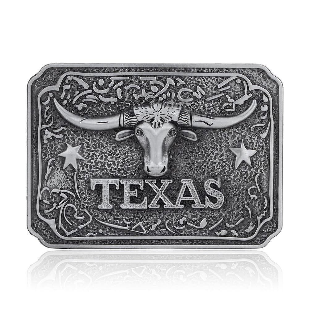 8000 Longhorn Bull Belt Buckles Western Cowboy Texas Rodeo Belt Buckle